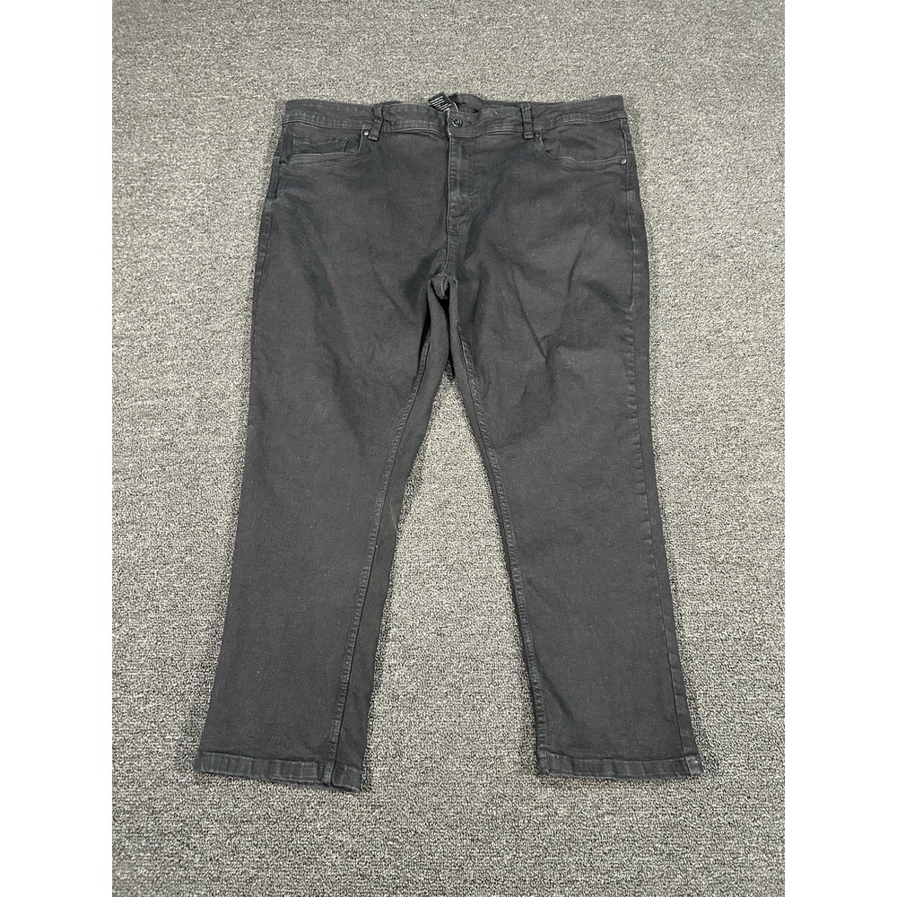 The Perfect Jean NYC Slim Fit Jeans Men's 46x28 (Fits 43x27) Black Denim Stretch